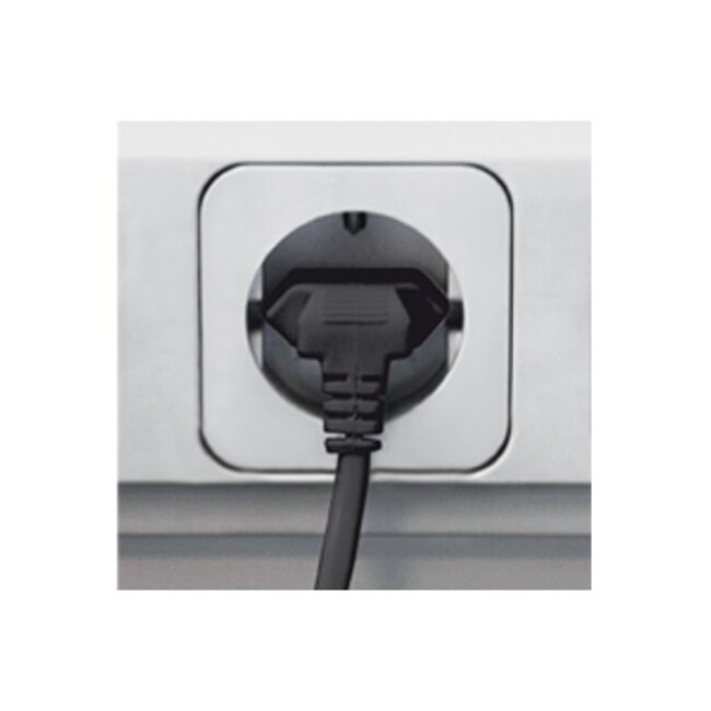 Nedis C7 (winklig) - CEE 7/16 (winklig) Stromkabel - 2x 0,75mm² / Schwarz - 3 Meter