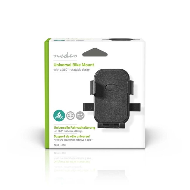 Nedis Smartphone-Fahrradhalterung / Schwarz