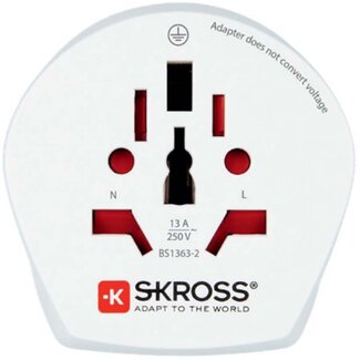 Skross Skross Kombi-Reiseadapter Europa-auf-Italien/Welt-auf-Europa