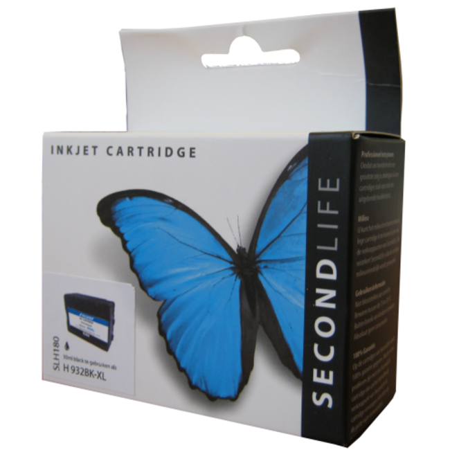 SecondLife schwarze Tintenpatrone für HP 932 XL
