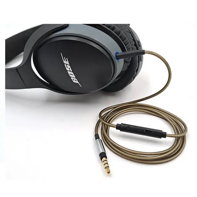 Premium Audiokabel mit Control Talk für Bose On-Ear 2, 700, QuietComfort 25, 35, 45 & Ultra – 1,2 m