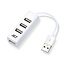 ACT USB-Hub 4 Ports USB 2.0 busbetrieben weiß 0,10 m