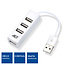 ACT USB-Hub 4 Ports USB 2.0 busbetrieben weiß 0,10 m