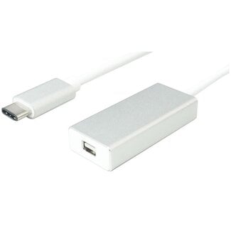 Universal USB-C auf Mini DisplayPort Adapter (4K 60 Hz) / Weiß - 0,10 m