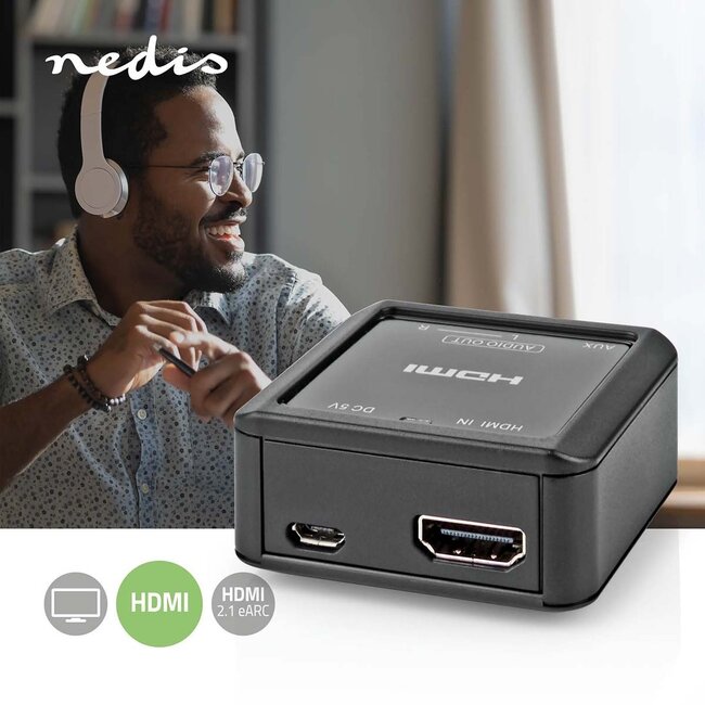 Nedis HDMI eARC zu analog Audio Konverter (DAC)