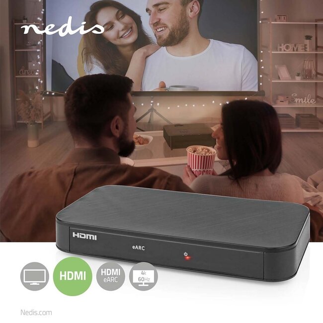Nedis HDMI zu 2x HDMI eARC Splitter/Extractor