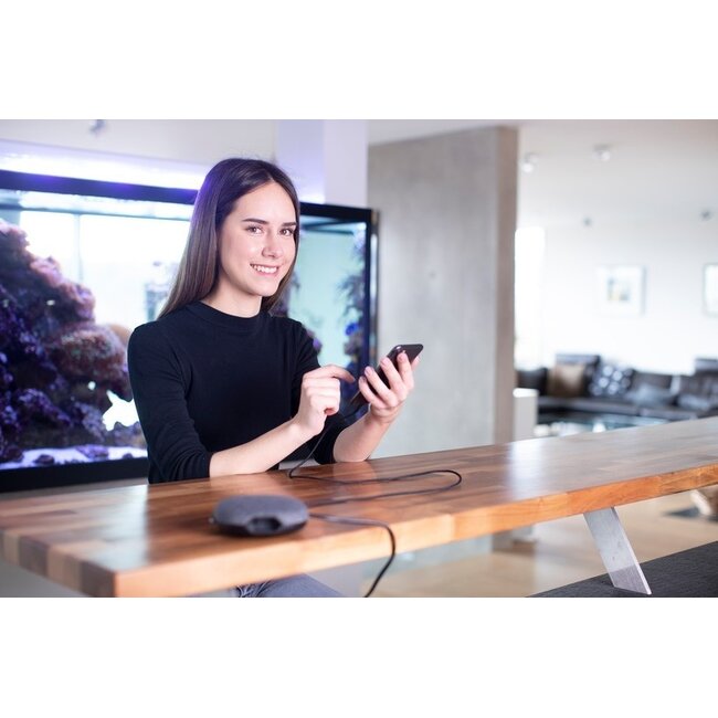 Brennenstuhl Estilo USB-Ladestation 2 Ports Euro CEE 7/16 Stecker 3,1A Grau 3m