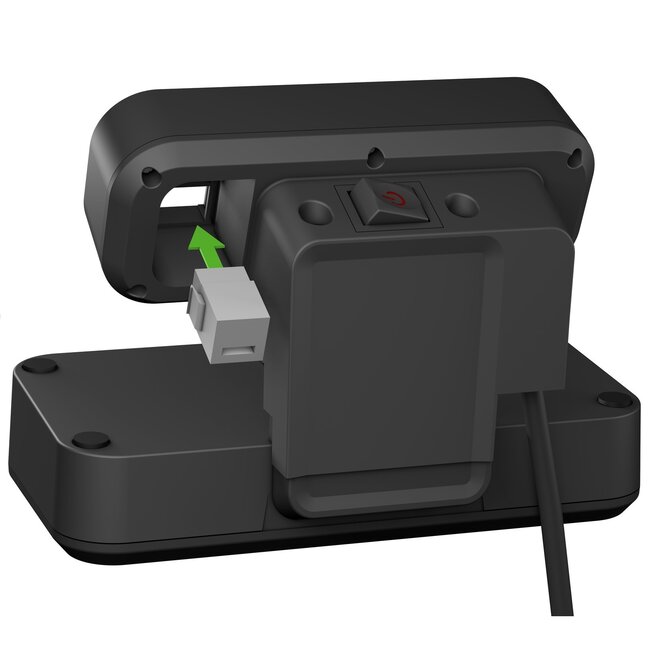 Brennenstuhl Estilo Steckdosenleiste 2+8 Steckplätze, 2x Keystone, Schwarz/Grau - 2m