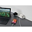 Brennenstuhl Estilo Winkel-Steckdosenleiste 4-fach (2+2) mit 2x USB, weiß/Edelstahl - 2 m