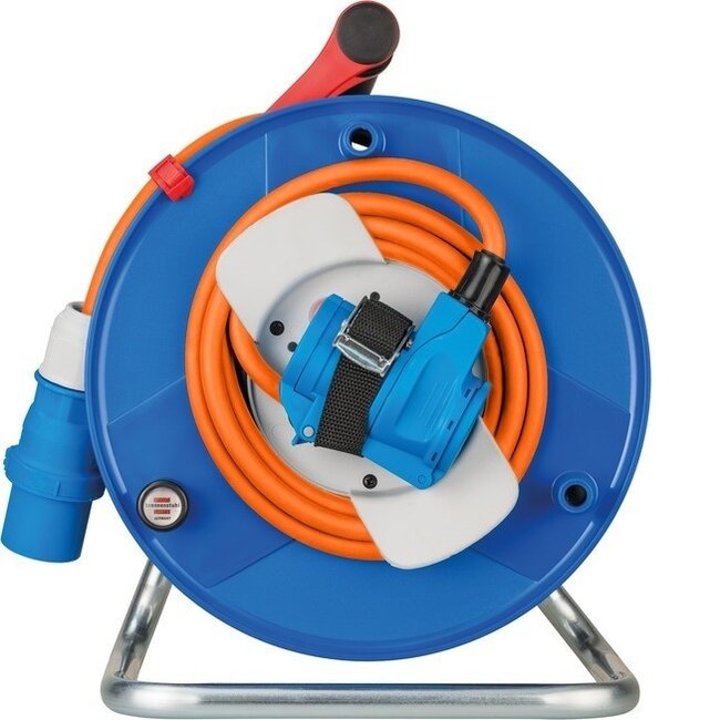 Brennenstuhl Garant CEE 3-polige IP44 Camping-/Maritime Kabeltrommel 23+2m Blau/Orange
