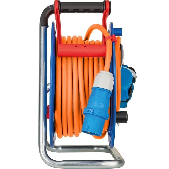Brennenstuhl Garant CEE 3-polige IP44 Camping-/Maritime Kabeltrommel 23+2m Blau/Orange