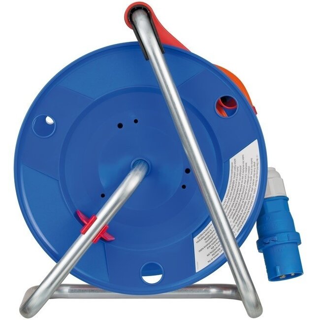 Brennenstuhl Garant CEE 3-polige IP44 Camping-/Maritime Kabeltrommel 23+2m Blau/Orange