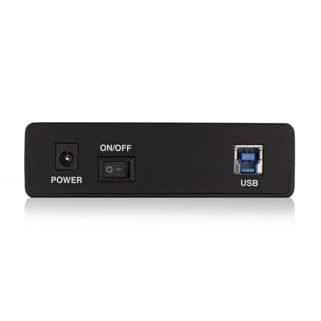ACT HDD-Gehäuse für 3,5'' SATA HDD - USB 3.0 (5 Gbps) - Kunststoff, werkzeuglos / schwarz