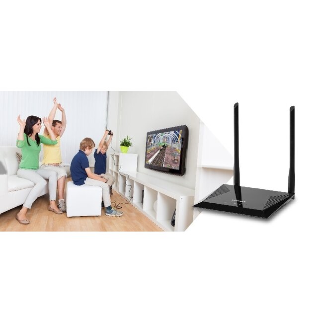 Edimax BR-6428nS V5 4-in-1 Wi-Fi Router, Access Point, Range Extender & WISP - N300 / 300 Mbps