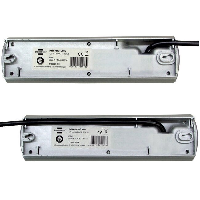 Brennenstuhl Primera-Line Steckdosenleiste 10-fach Silber 2m