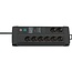 Brennenstuhl Premium-Line Steckdosenleiste 8-fach mit Überspannungsschutz (EMI/RFI) Schwarz 3m