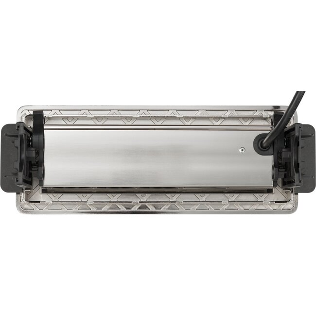 Brennenstuhl Indesk-Power Einbau-Steckdosenleiste 3-fach + 2x USB Aluminium - 2m