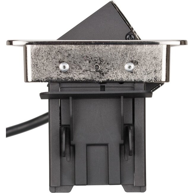 Brennenstuhl Indesk-Power Einbau-Steckdosenleiste 3-fach + 2x USB Aluminium - 2m