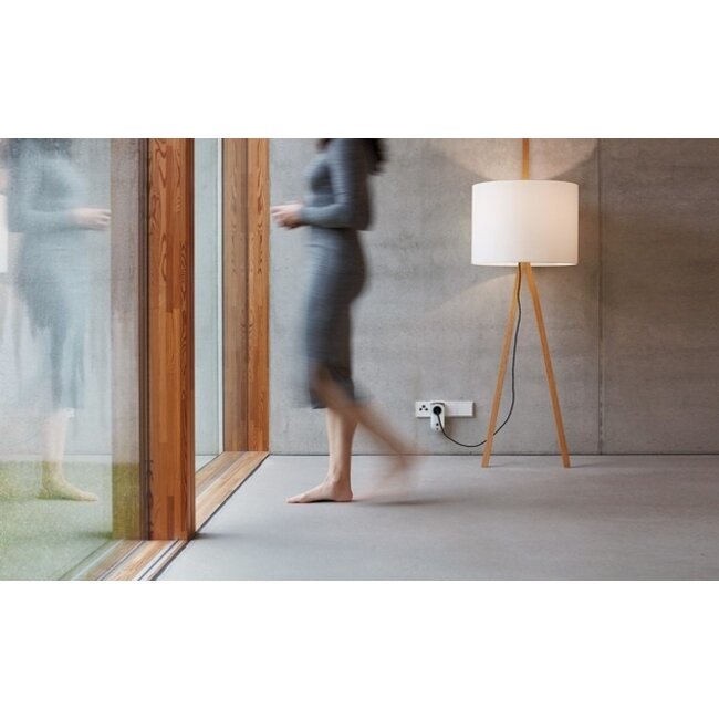 Brennenstuhl Comfort-Line RC CE1 3001 Funk-Schaltset - 3 Steckdosen mit Fernbedienung - für Innen - Weiß