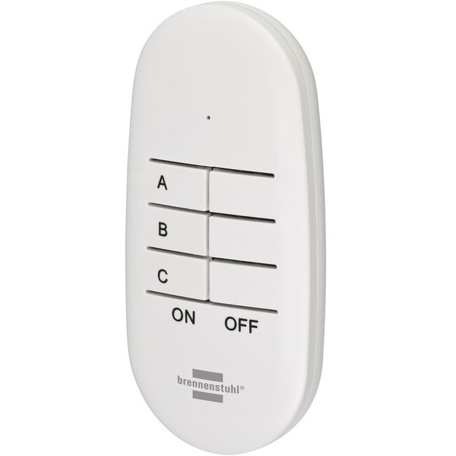 Brennenstuhl Comfort-Line RC CE2 3001 Funk-Schaltset - 3 Kontakte mit Fernbedienung - für Innen / Weiß