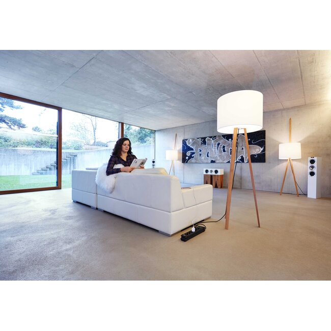 Brennenstuhl Premium-Line Steckdosenleiste 6-fach schwarz - 3 Meter