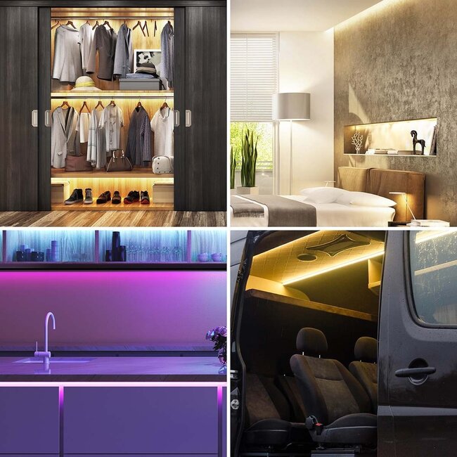 Nedis SmartLife Bluetooth LED-Strip Innen 2m - Full-Color & Warmweiß