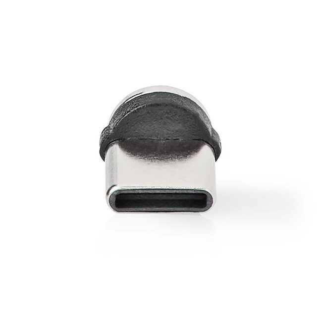 Nedis Micro USB + USB-C auf USB-A Kabel mit Magnetstecker - USB 2.0 - bis 2A / Schwarz - 2 Meter