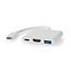 Nedis USB-C auf HDMI 4K 30Hz, USB-A & USB-C Adapter / Weiß - 0,10 m
