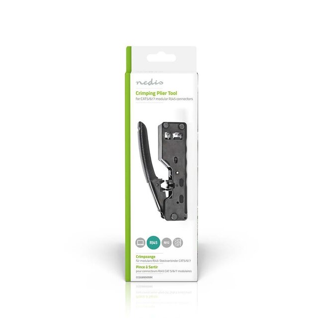 Nedis Profi-Crimpzange für RJ45, RJ12 & RJ11 Metallstecker