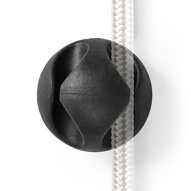 Nedis Selbstklebende Kabelhalter für 2 Kabel - 6 Stück / Schwarz