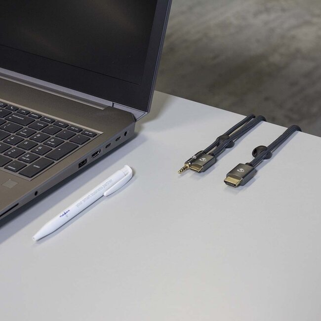 Nedis Selbstklebende Kabelhalter für 2 Kabel - 6 Stück / Schwarz