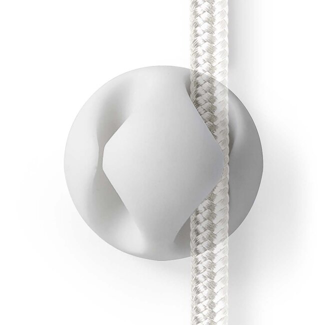 Nedis Selbstklebende Kabelhalter für 2 Kabel - 6 Stück / Weiß