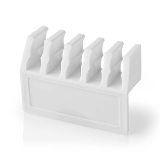 Nedis Nedis Selbstklebende Kabelhalter für 5 Kabel - 2 Stück / Weiß