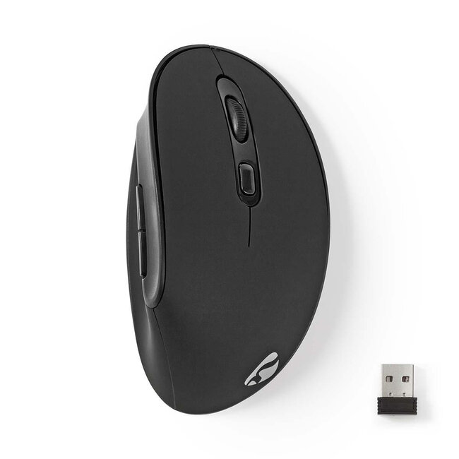 Nedis Ergonomische Kabellose USB-Maus - 800-1600 DPI / Schwarz
