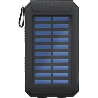Goobay Goobay Solar Powerbank Outdoor 8.000 mAh, 2x USB-A (max. 2A), Schwarz