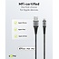 Goobay Lightning 8-polig auf USB-A Kabel - USB 2.0 - 12W - Nylon - 0,5 m