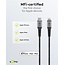 Goobay 8-Pin Lightning auf USB-C Kabel - USB 2.0 - bis 60W / Nylon - 0,5 Meter