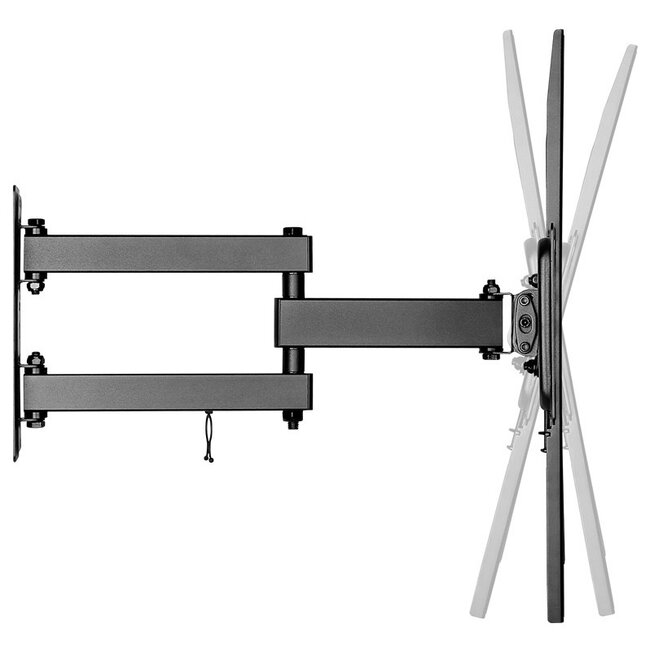 Goobay Basic Serie Full Motion M Wandhalterung für Bildschirme bis 55 Zoll / 3 Drehpunkte