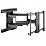 Goobay Pro Serie Full-Motion L Wandhalterung mit extra langem Arm für Bildschirme bis 70 Zoll / 3 Drehpunkte