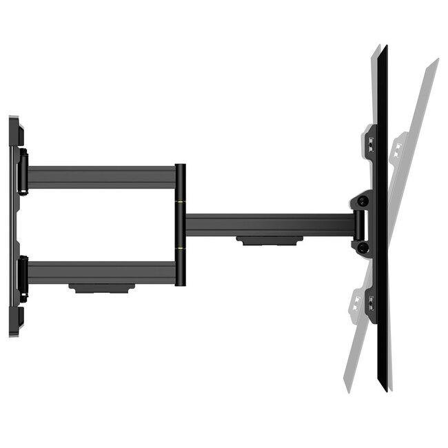 Goobay Pro Serie Full-Motion L Wandhalterung mit extra langem Arm für Bildschirme bis 70 Zoll / 3 Drehpunkte