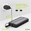 Goobay Powerbank Fast Charge Solar 20.000 mAh, 2x USB-A & 1x USB-C, schwarz