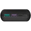 Goobay Powerbank Fast Charge 20.000 mAh, 2x USB-A & 1x USB-C, schwarz