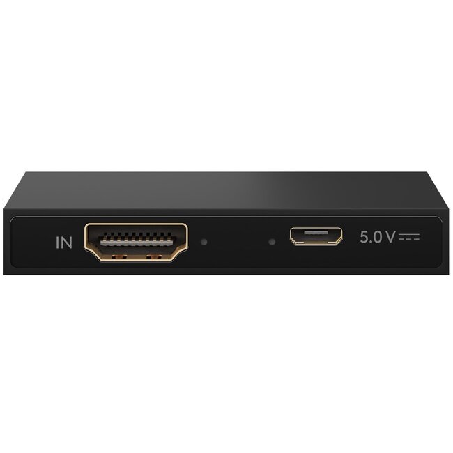 Goobay HDMI-Splitter 1 auf 2 - HDMI 1.4 (4K 30Hz) / Schwarz