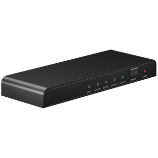 Goobay Goobay HDMI-Splitter 1 auf 4 - HDMI 1.4 (4K 30Hz) / Schwarz