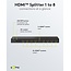 Goobay HDMI-Splitter 1 auf 8 - HDMI 2.0 (4K 60Hz + HDR) / Schwarz