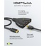Goobay HDMI Umschalter 3 zu 1 - HDMI1.4 (4K 30Hz) / Schwarz - 0,50 m