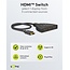 Goobay HDMI Umschalter 3 zu 1 - HDMI 2.0 (4K 60Hz + HDR) / Schwarz - 0,50 m