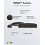 Goobay HDMI Umschalter 3 zu 1 - HDMI 2.0 (4K 60Hz + HDR) / Schwarz - 0,50 m