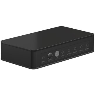 Goobay Goobay HDMI Umschalter 4-fach mit Fernbedienung - HDMI 2.0 (4K 60Hz + HDR) / Schwarz