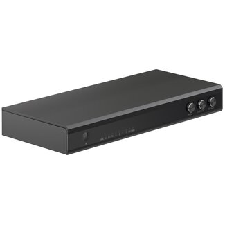 Goobay Goobay HDMI Umschalter 4 zu 1 mit Audio Extractor & ARC Konverter - HDMI 2.0 (4K 60Hz + HDR) / Schwarz